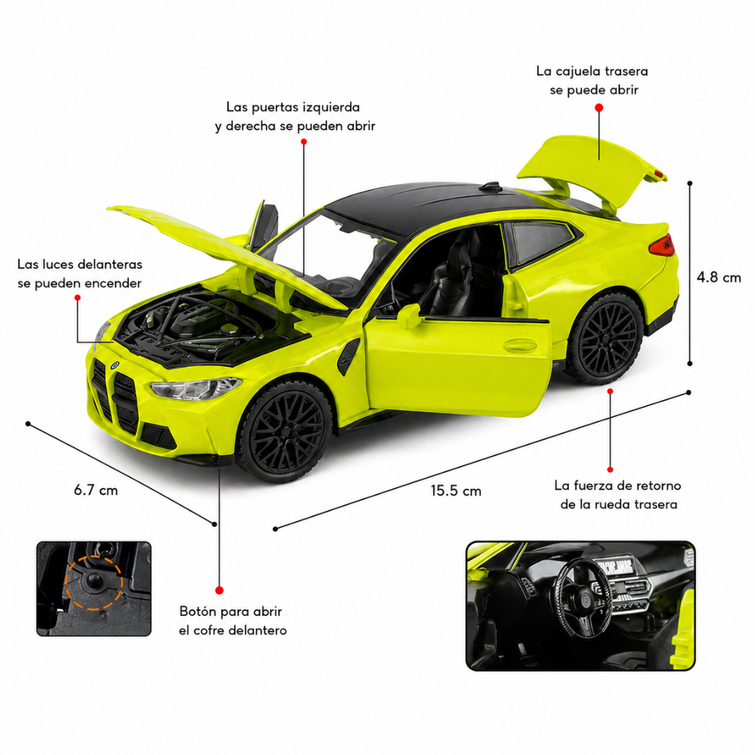 BMW M4 Coleccionable Con Luces Led y Sonido