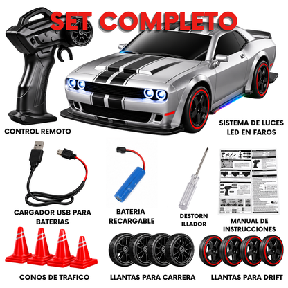 Hellcat a Control Remoto Drift con Luces y Sonido